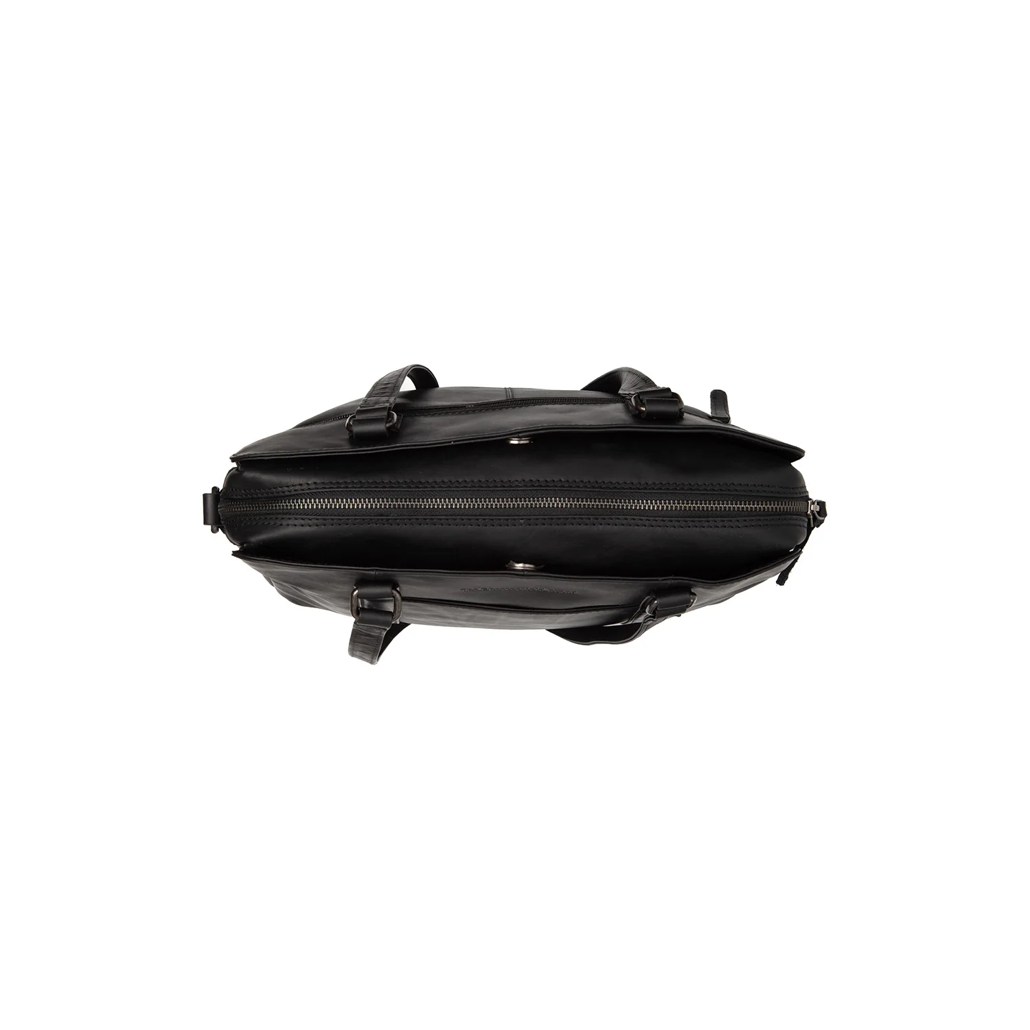 Leather Shoulder Bag Black Pretoria - Image 3