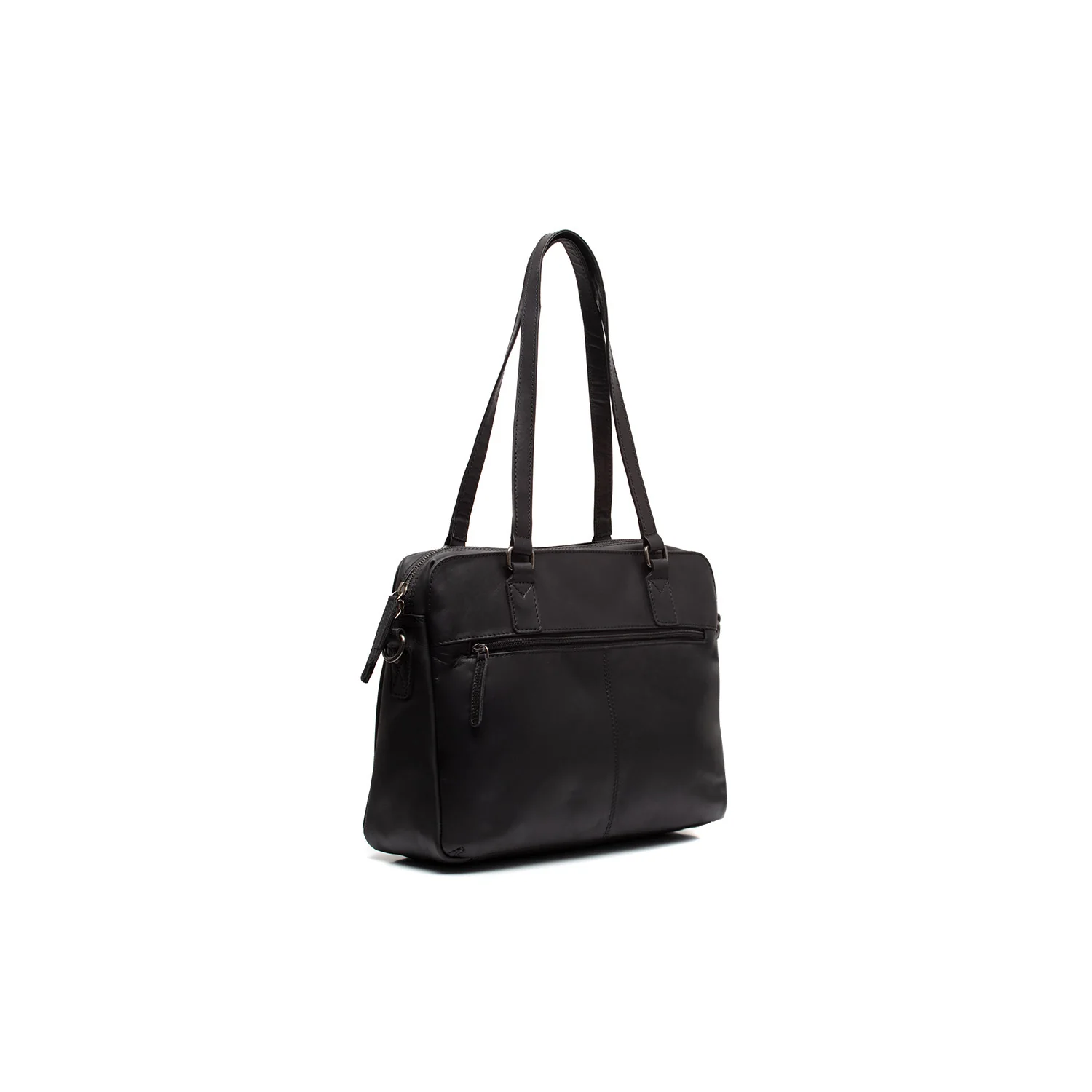 Leather Shoulder Bag Black Pretoria - Image 6