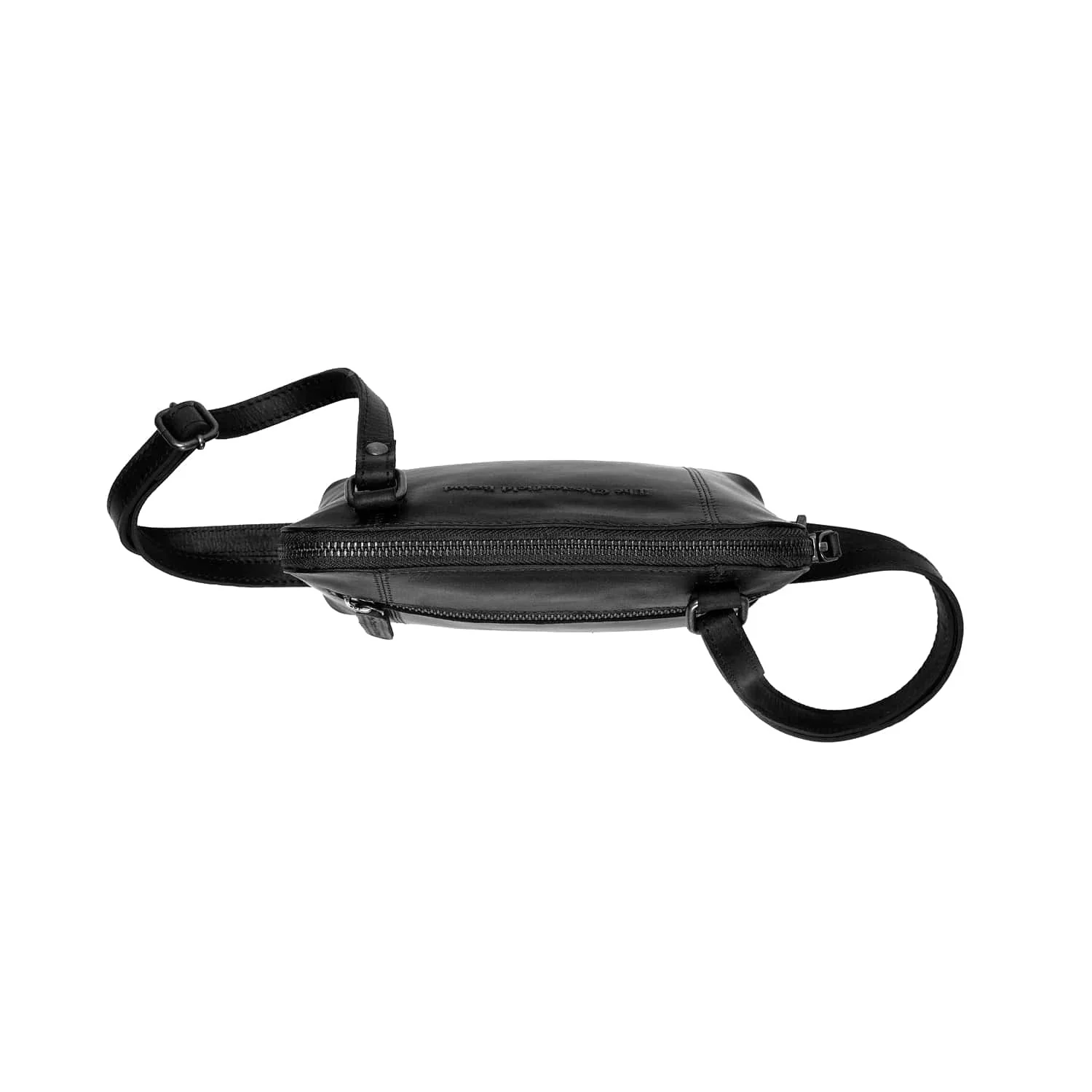 Leather Shoulder Bag Black River - Image 4