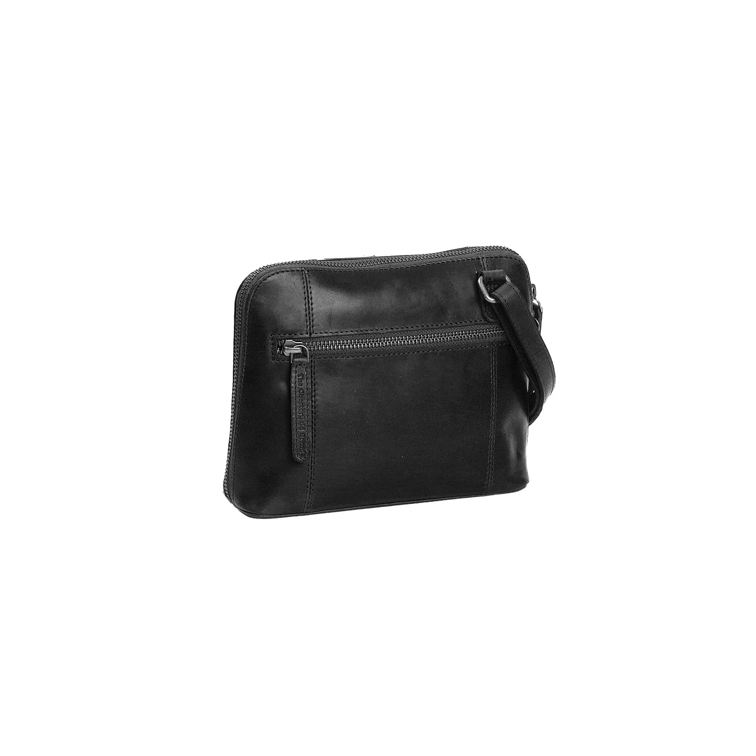 Leather Shoulder Bag Black River - Image 6