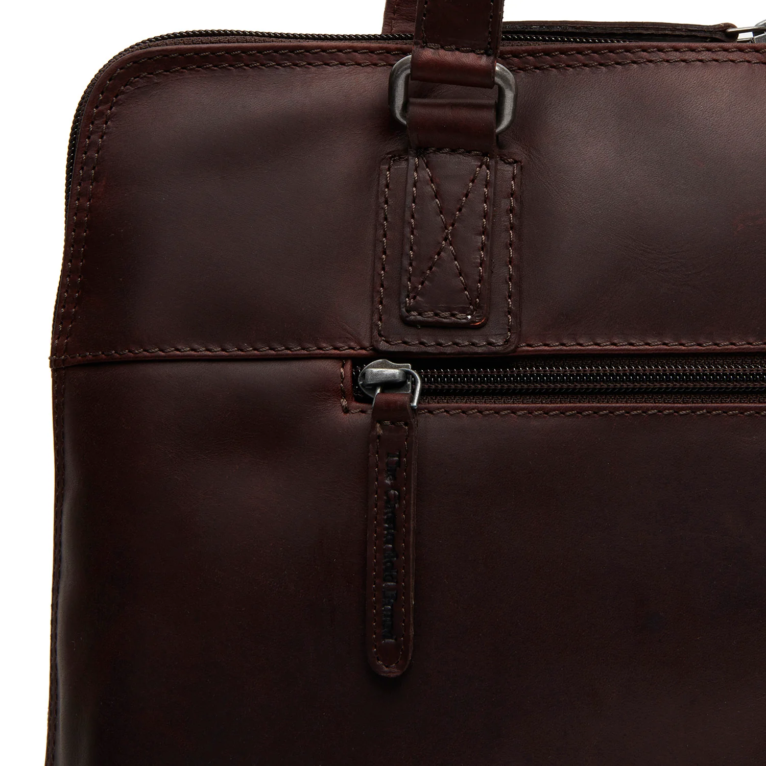 Leather Shoulder Bag Brown Branson - Image 5