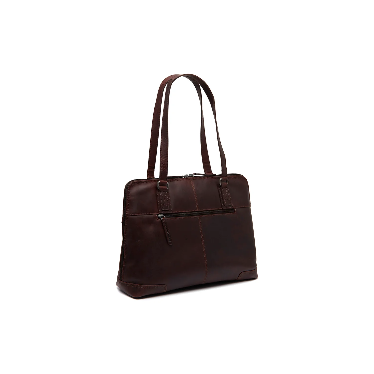 Leather Shoulder Bag Brown Branson - Image 6