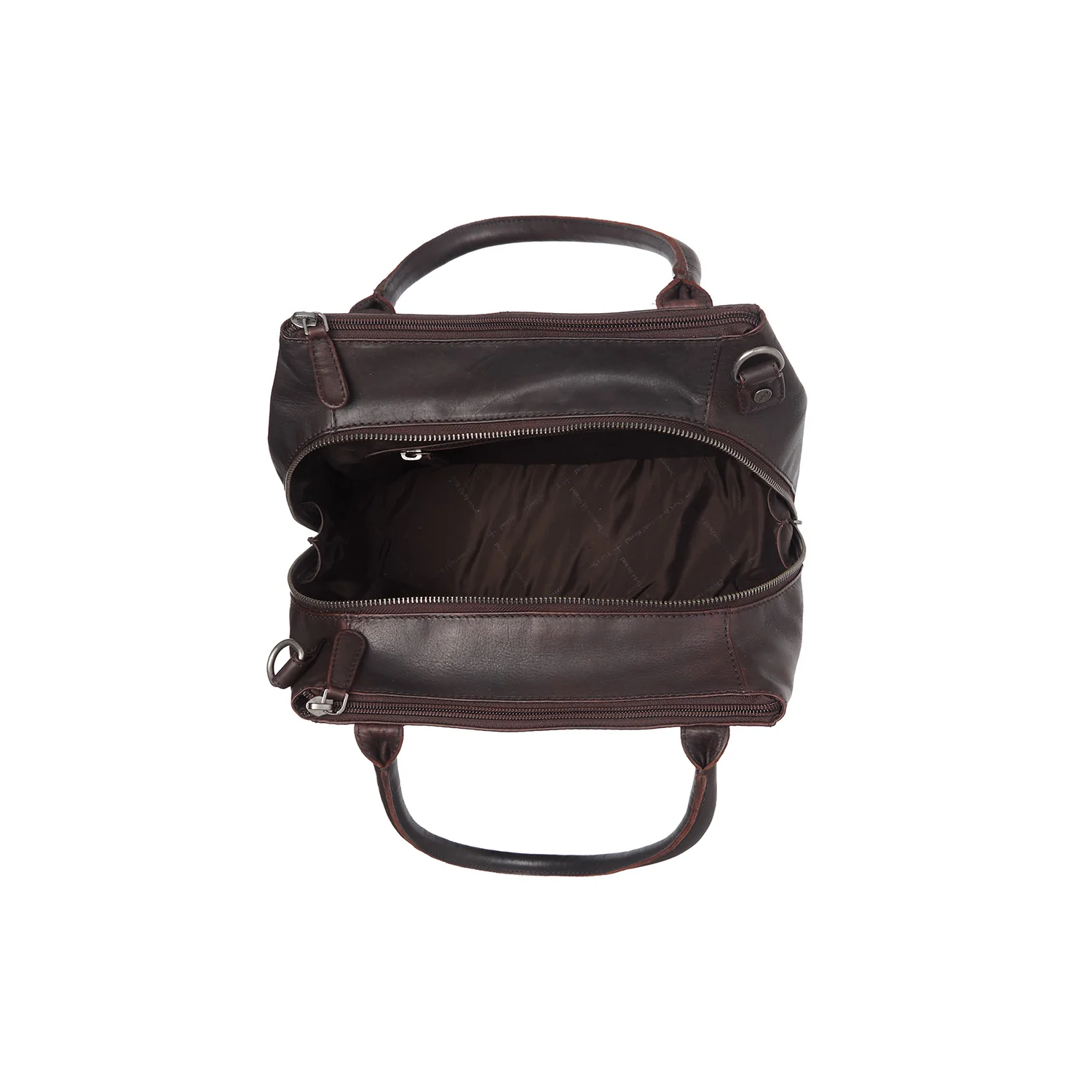 Leather Shoulder Bag Brown Solvin - Image 5