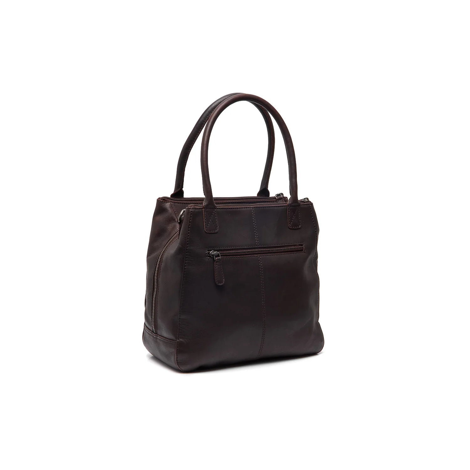 Leather Shoulder Bag Brown Solvin - Image 6