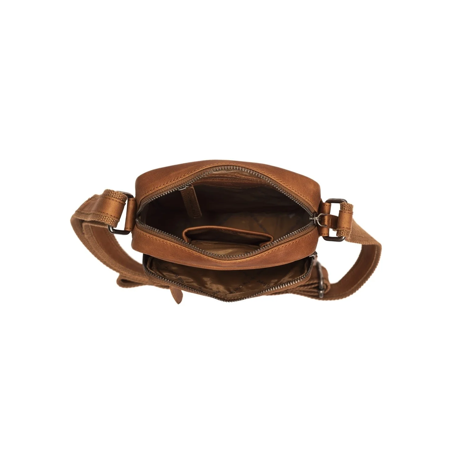 Leather Shoulder Bag Cognac Birmingham - Image 3