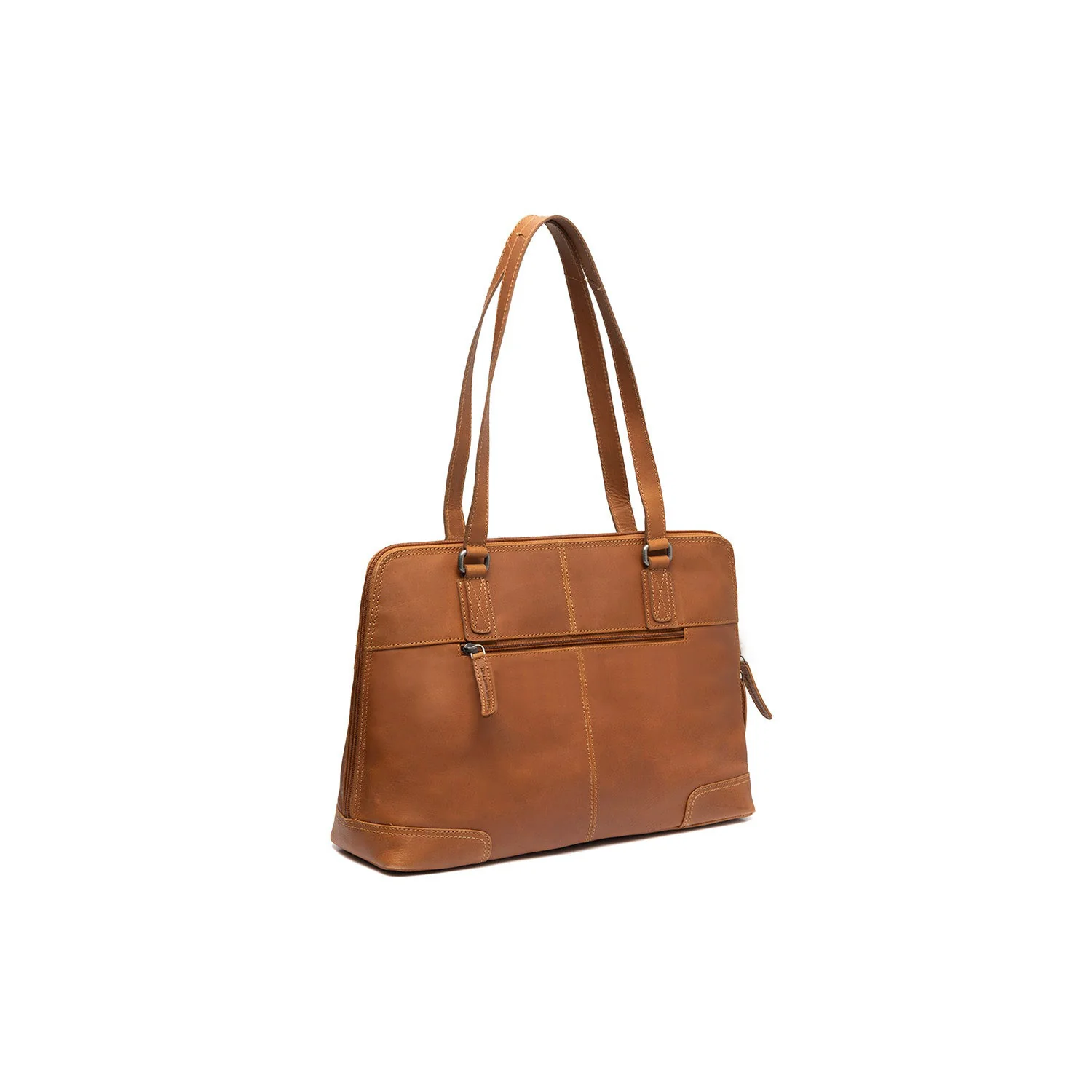 Leather Shoulder Bag Cognac Branson - Image 7