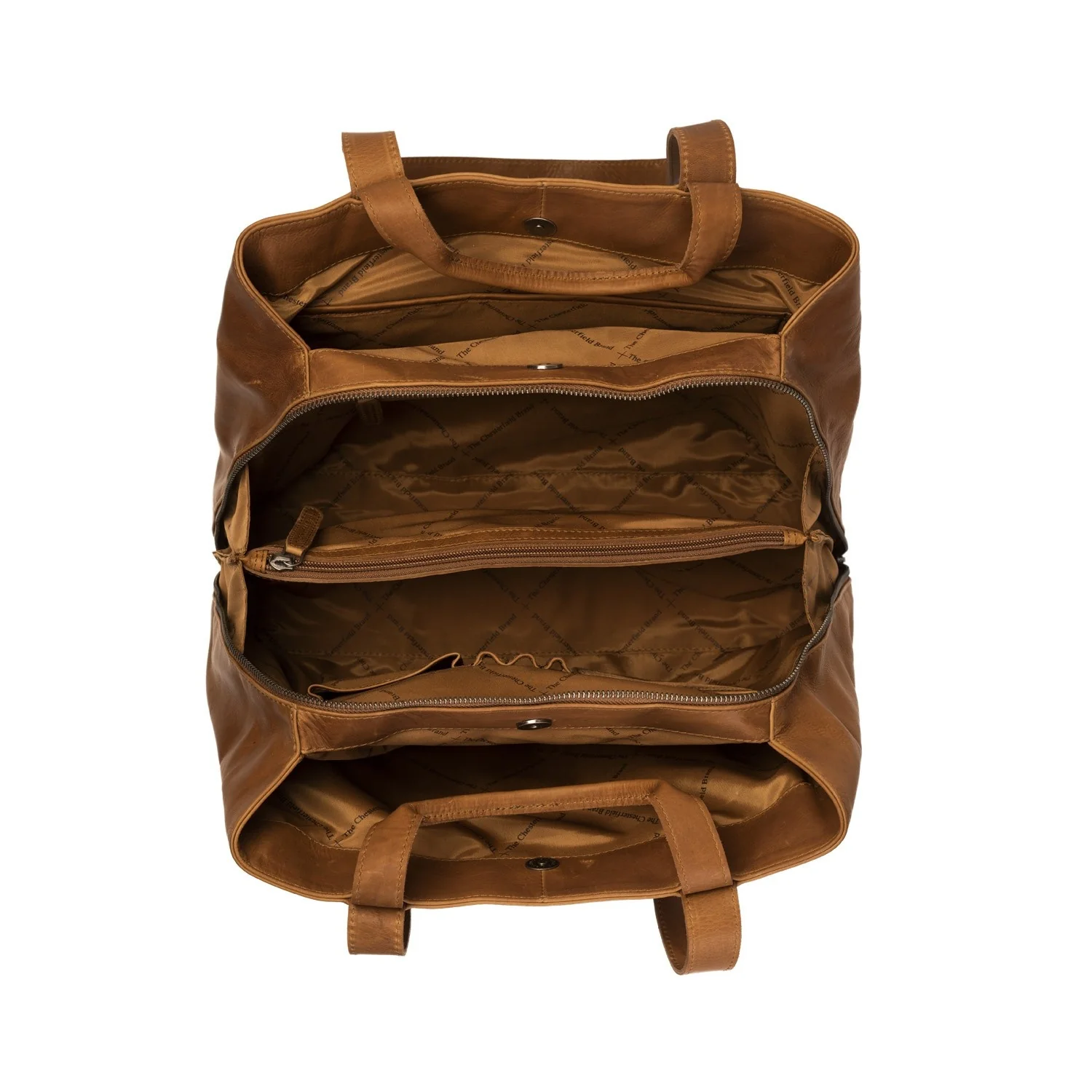 Leather Shoulder Bag Cognac Gail - Image 4