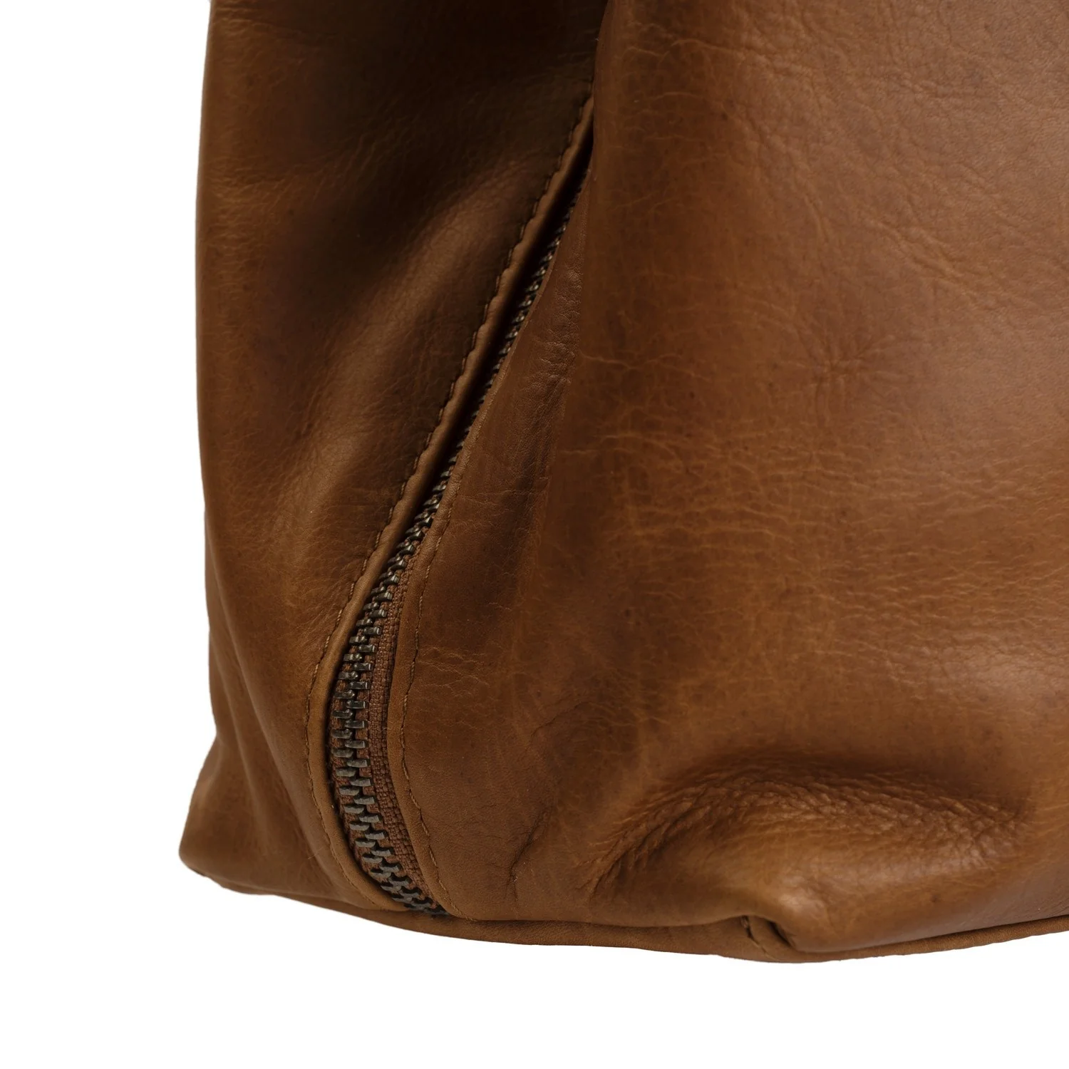Leather Shoulder Bag Cognac Gail - Image 5