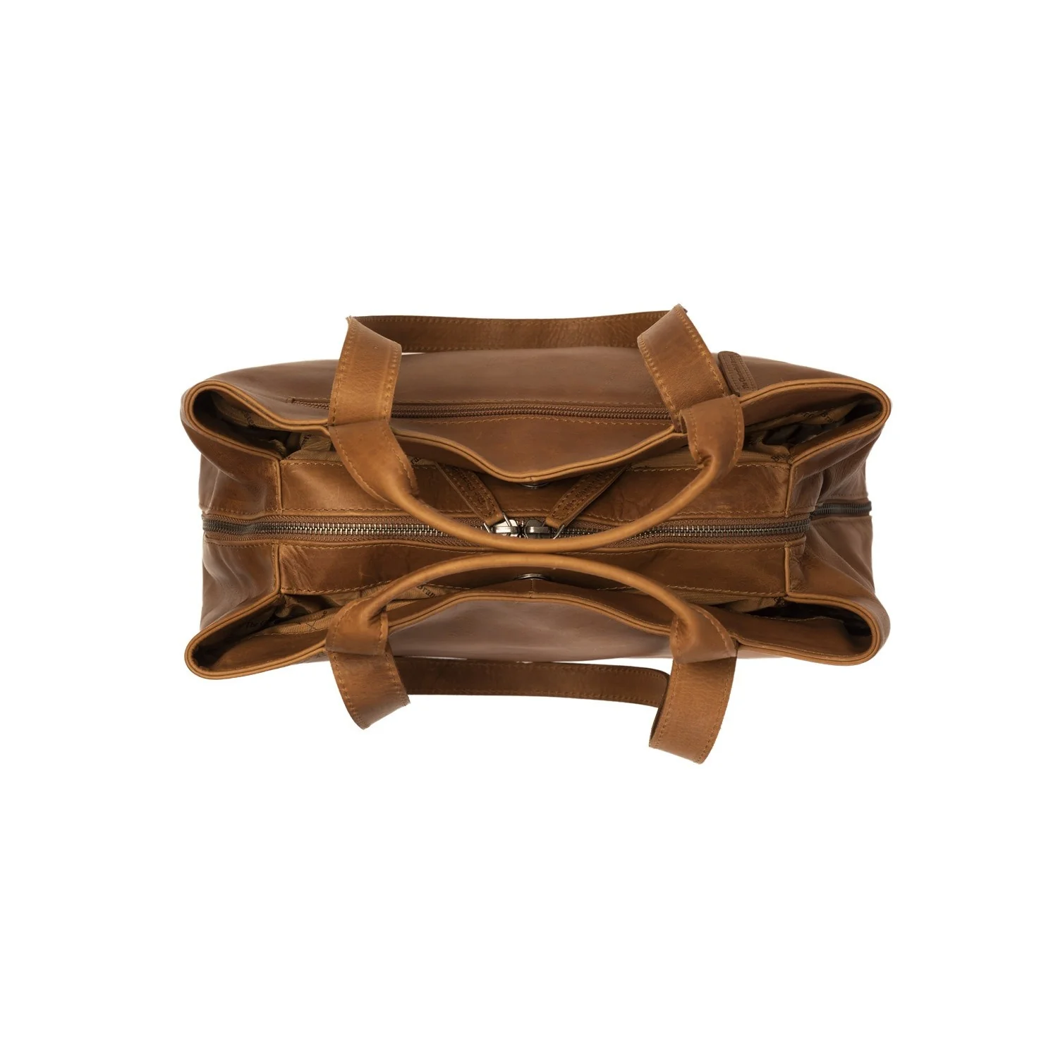Leather Shoulder Bag Cognac Gail - Image 6