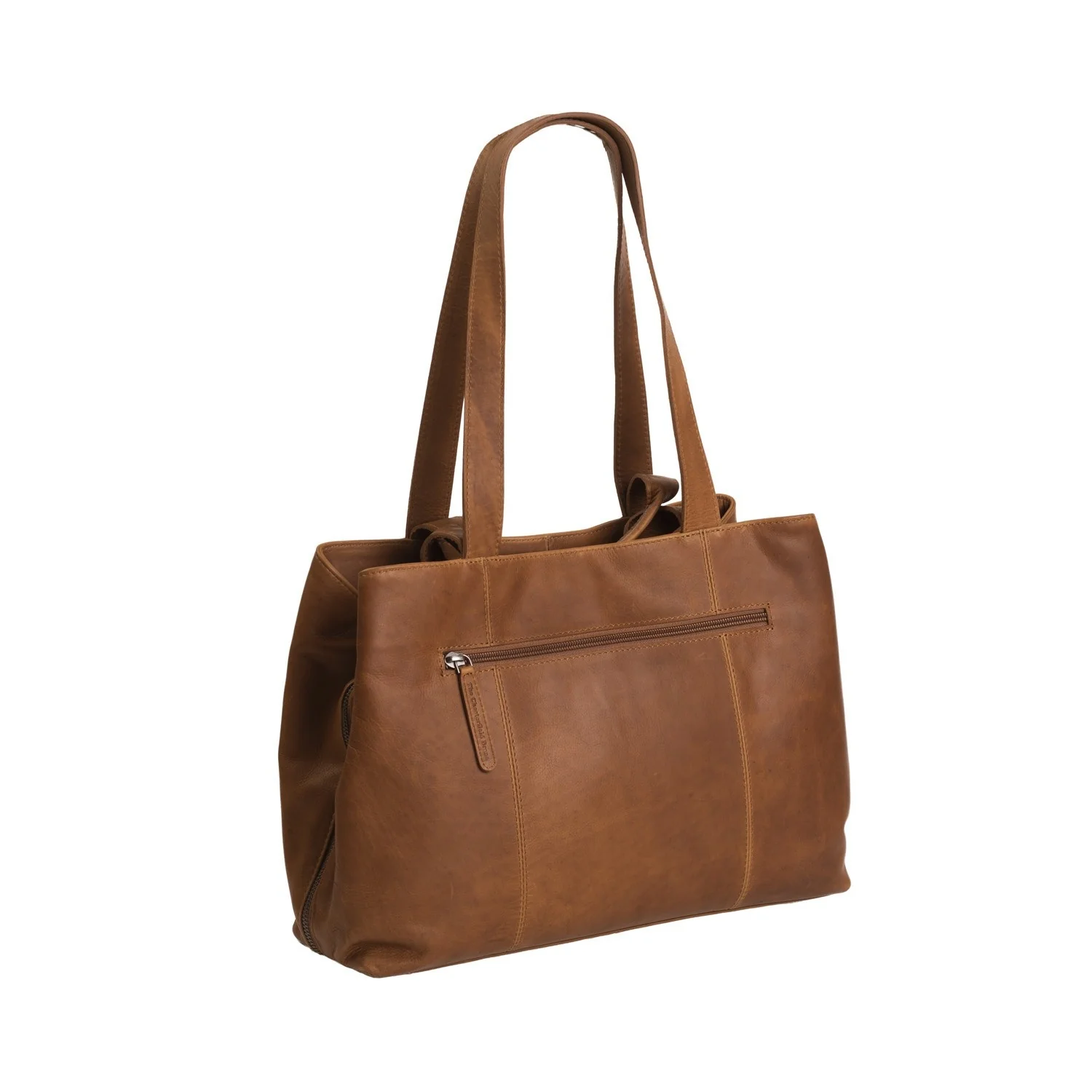 Leather Shoulder Bag Cognac Gail - Image 7