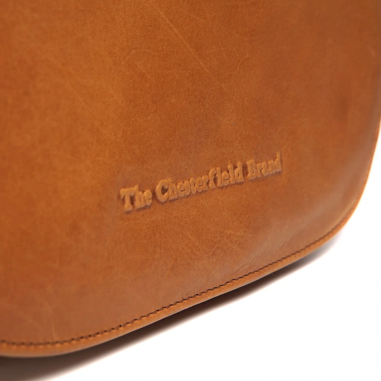 Leather Shoulder Bag Cognac Millie - Image 4