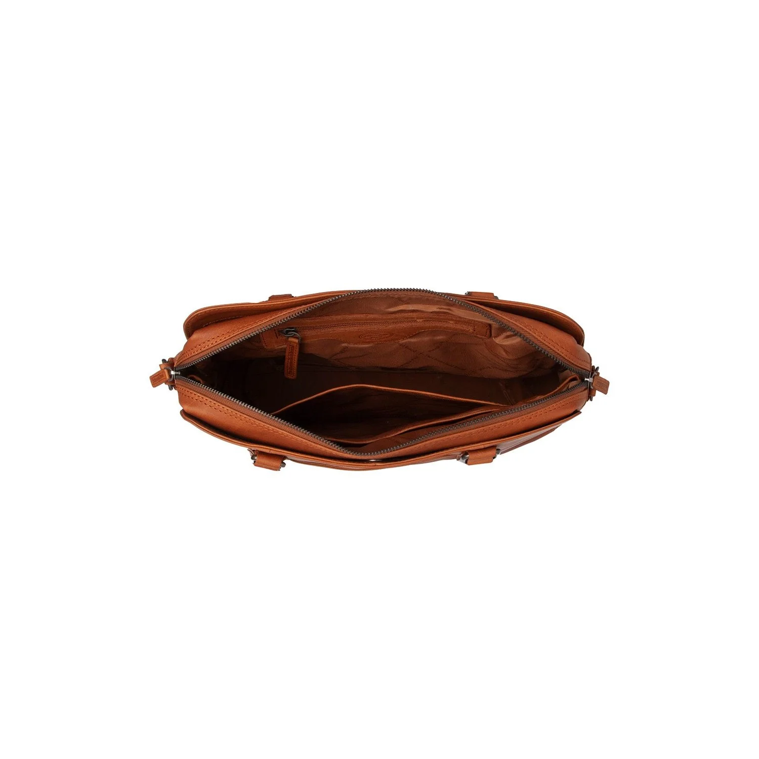 Leather Shoulder Bag Cognac Pretoria - Image 4