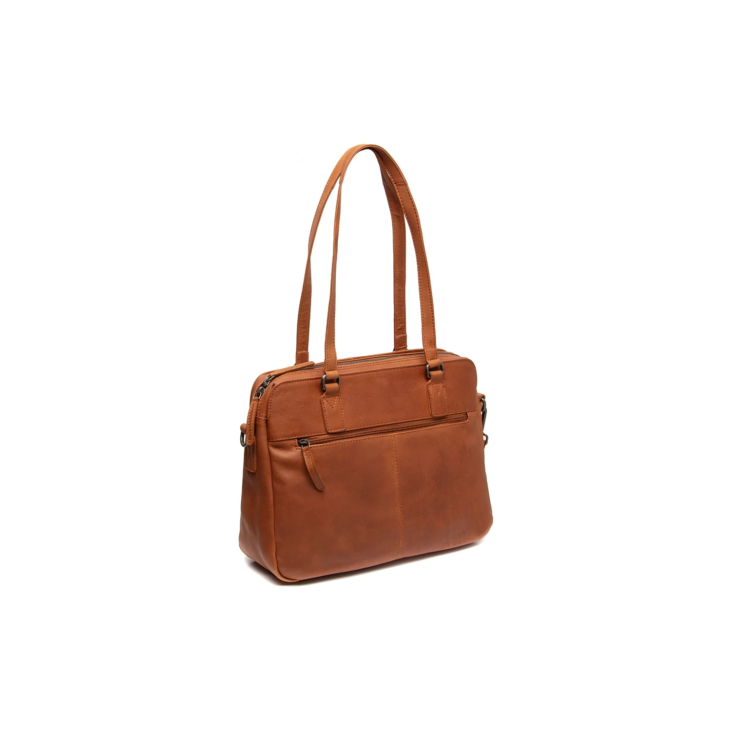 Leather Shoulder Bag Cognac Pretoria - Image 6