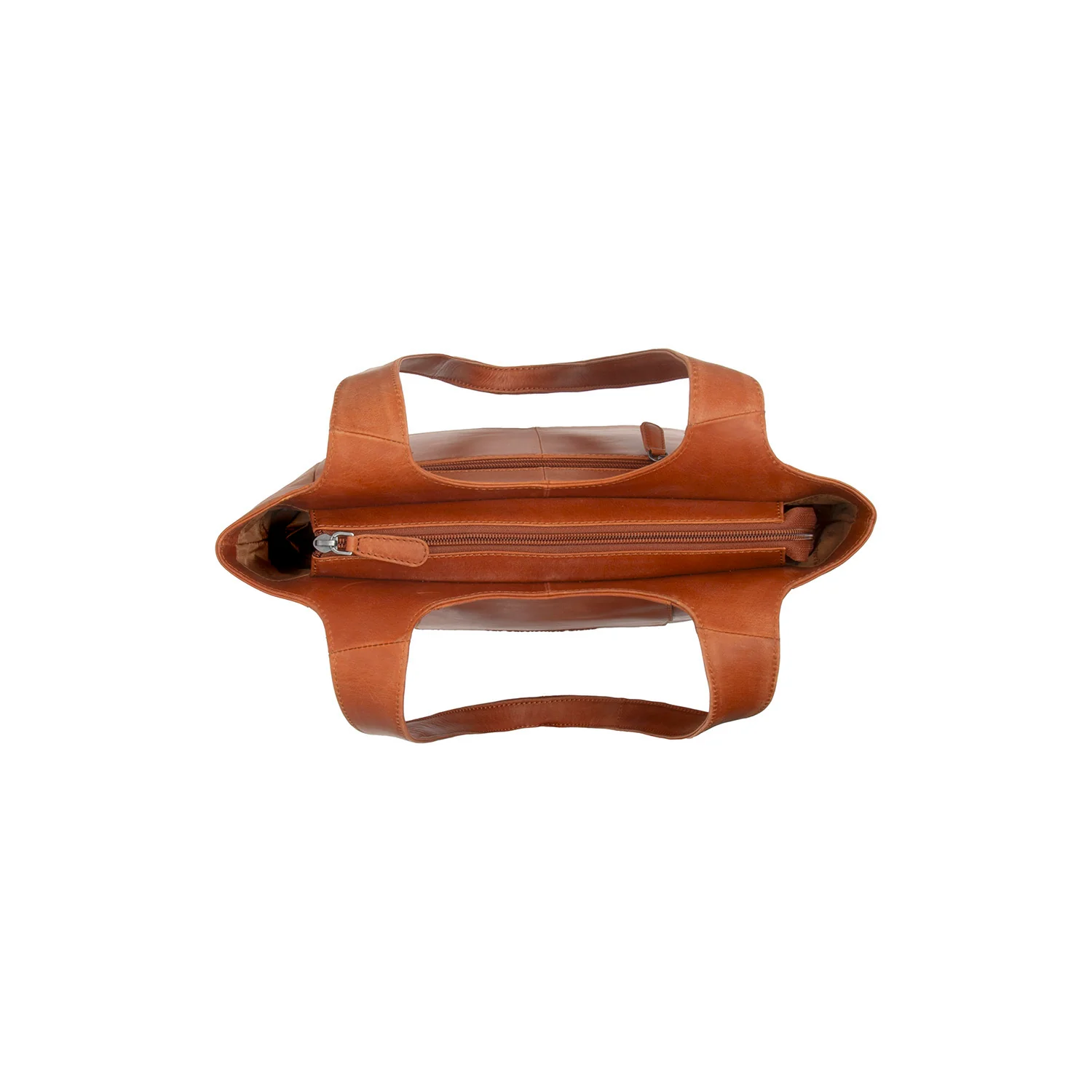 Leather Shoulder Bag Cognac Tofino - Image 3