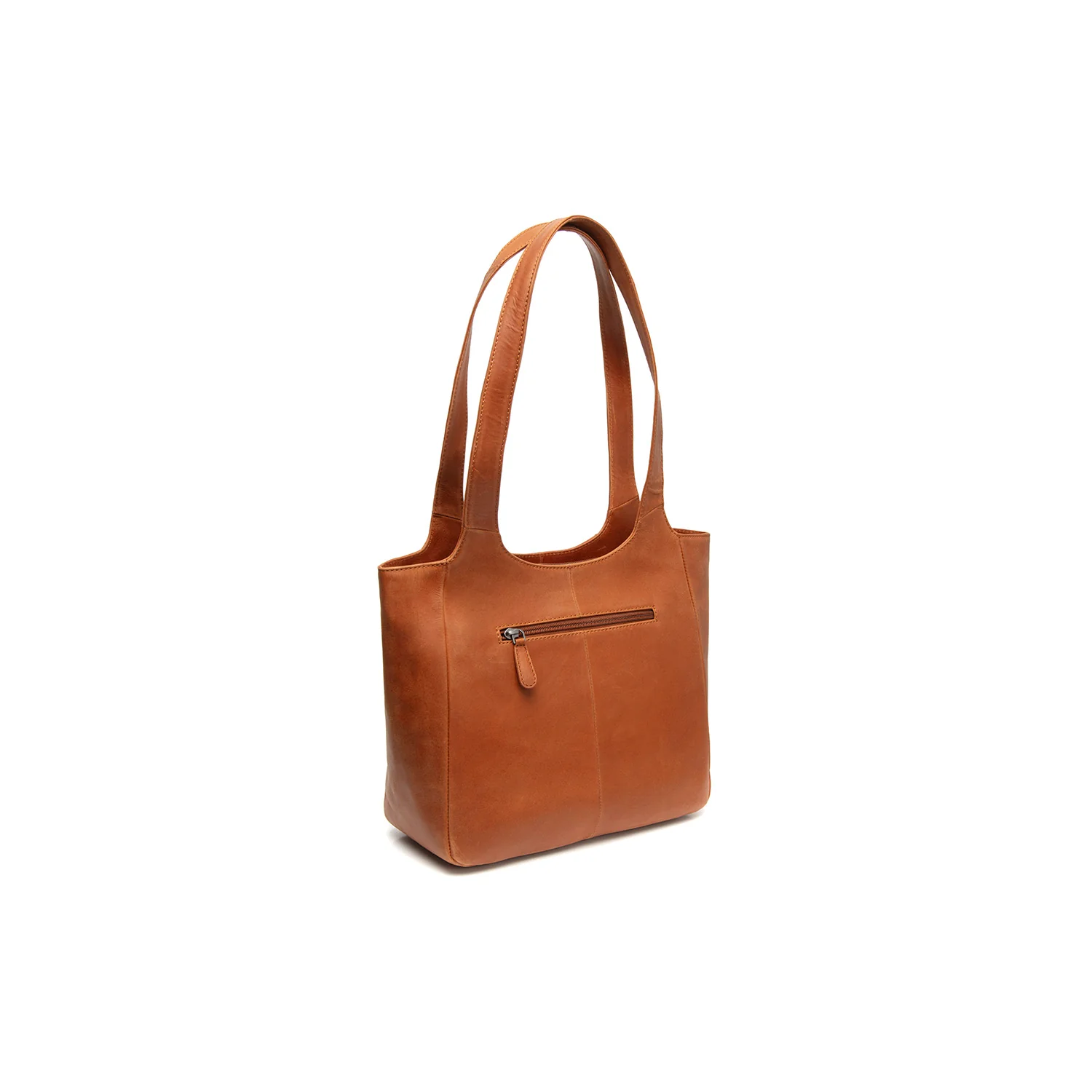Leather Shoulder Bag Cognac Tofino - Image 6