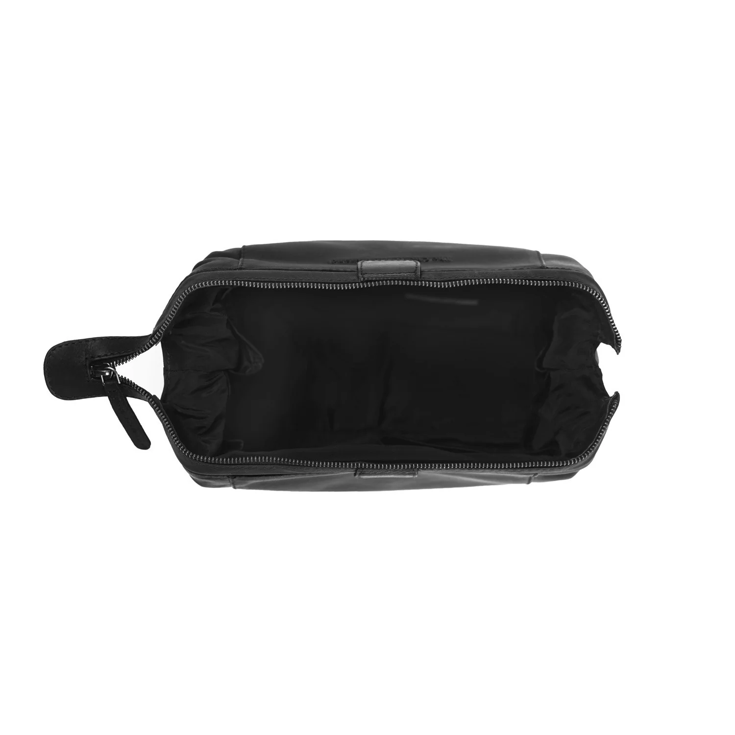 Leather Toiletry Bag Black Vince - Image 3