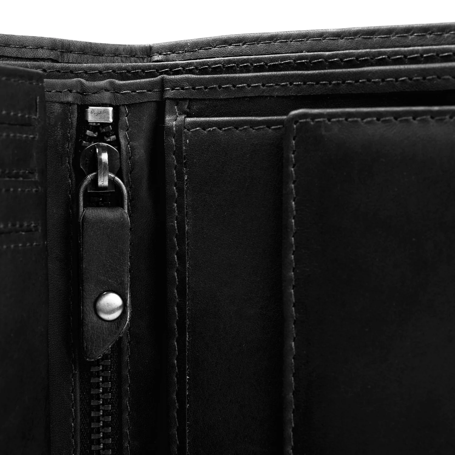 Leather Wallet Black Ruby - Image 3