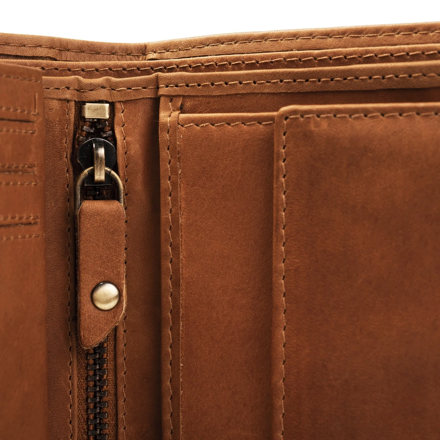 Leather Wallet Cognac Ruby - Image 5