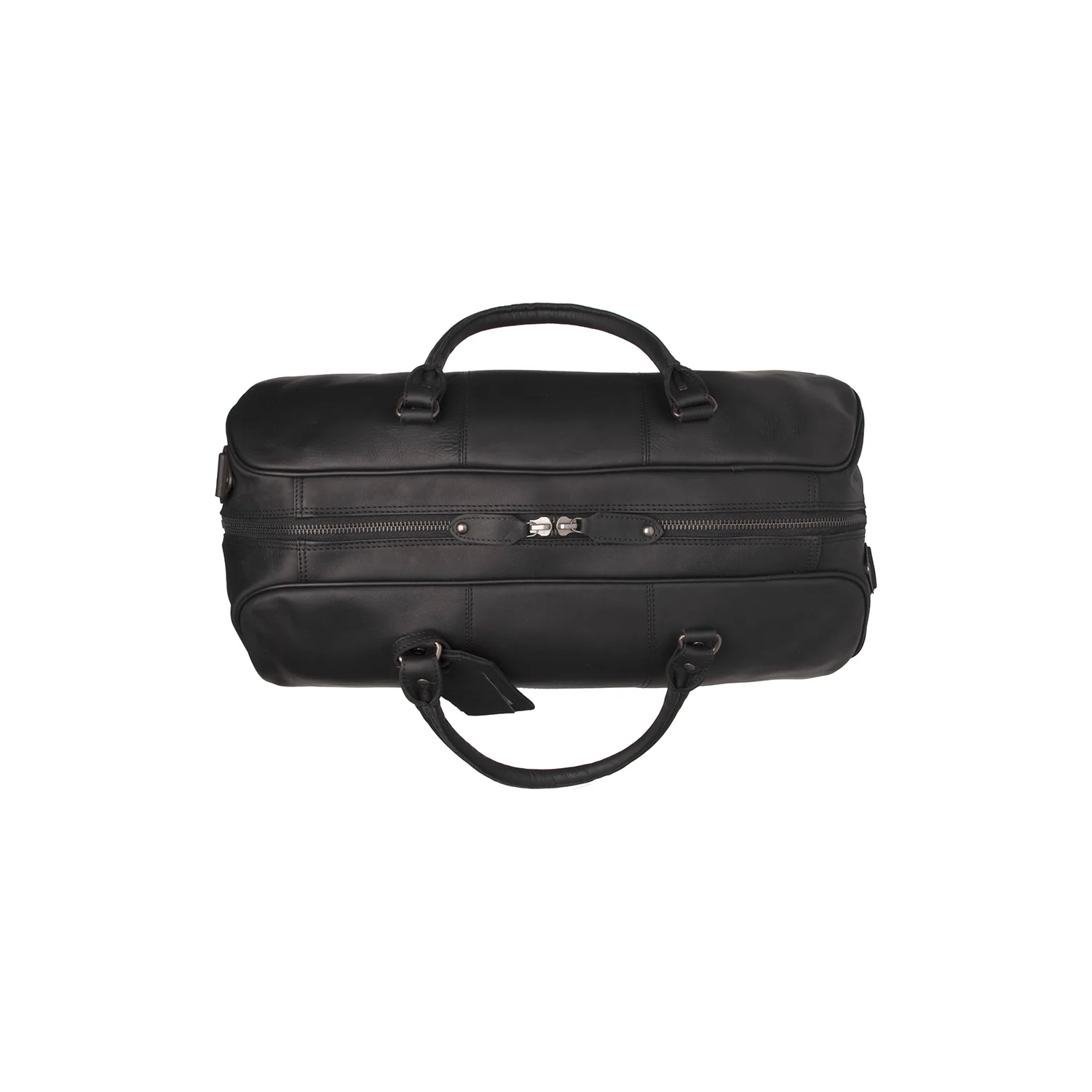 Leather Travel Bag Black William - Image 5