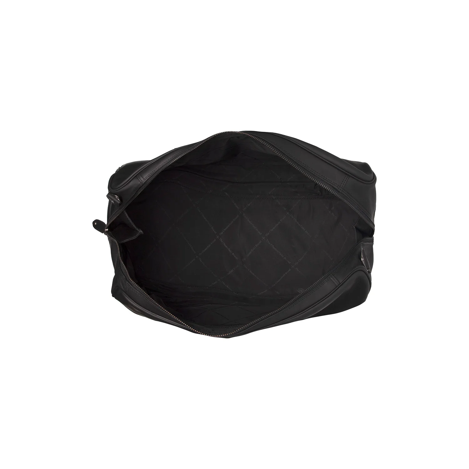 Leather Travel Bag Black William - Image 6