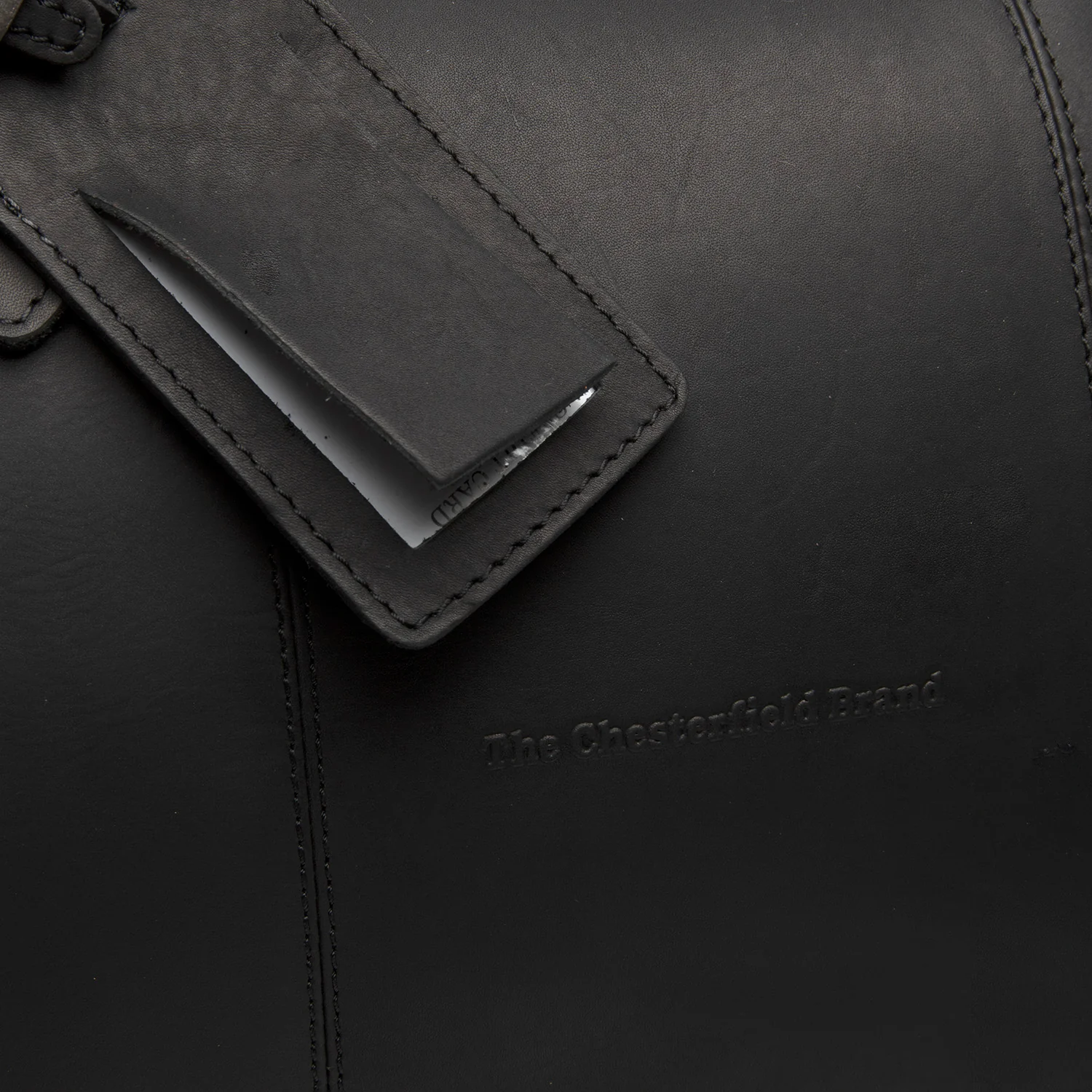 Leather Travel Bag Black William - Image 7