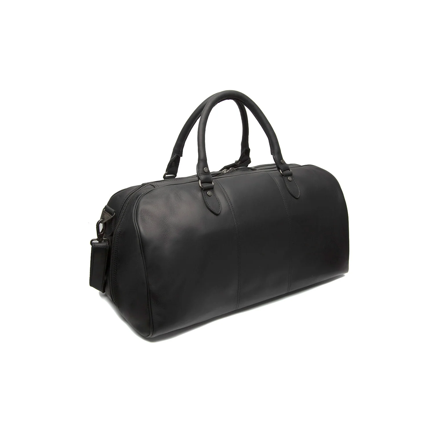 Leather Travel Bag Black William - Image 8