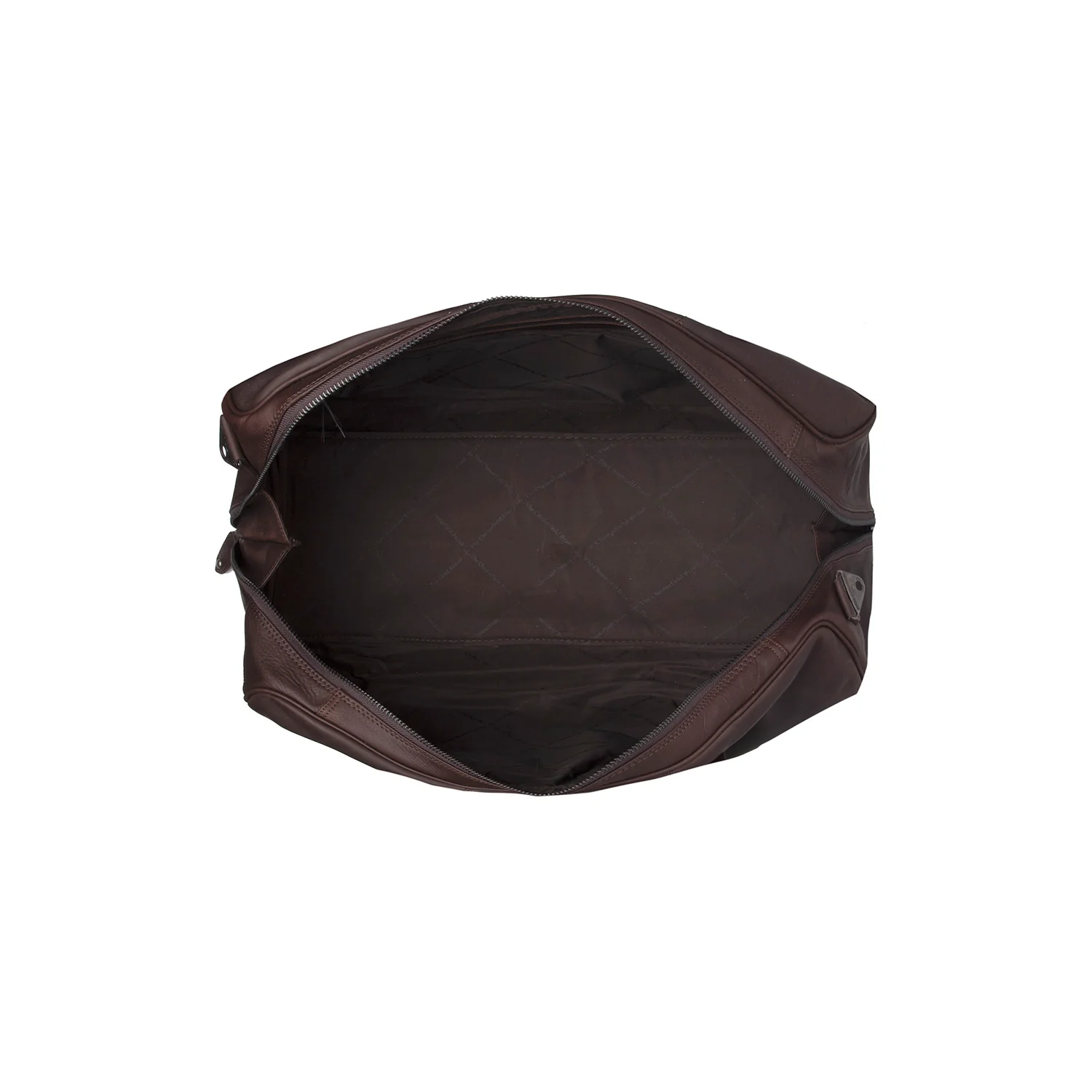 Leather Travel Bag Brown William - Image 6