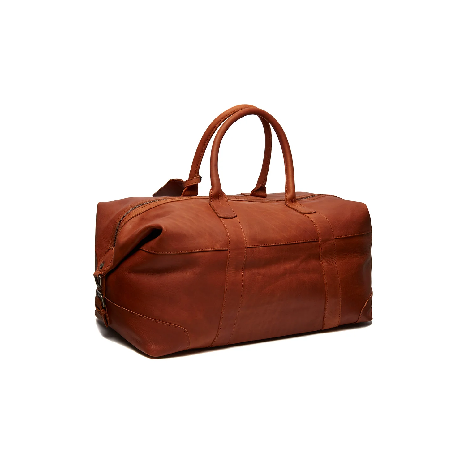 Leather Travel Bag Cognac Portsmouth - Image 6